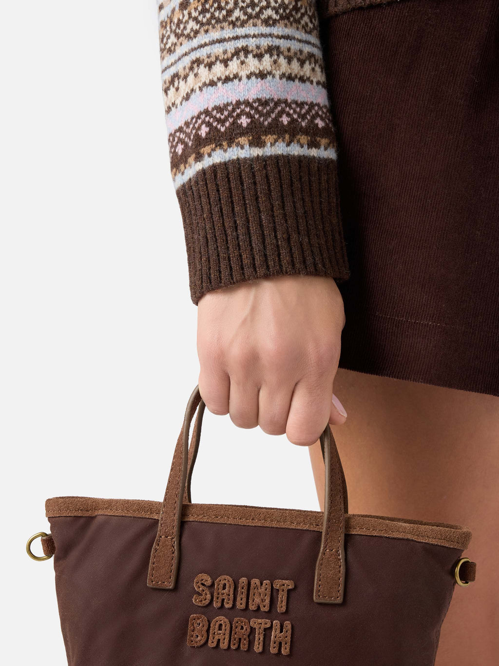 Maglia Eze in misto lana con collo polo e motivo fair isle product image 5