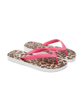 Infradito Flip con stampa leopardo sabbia
