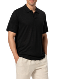 Polo Fraser nera in lino product image 1