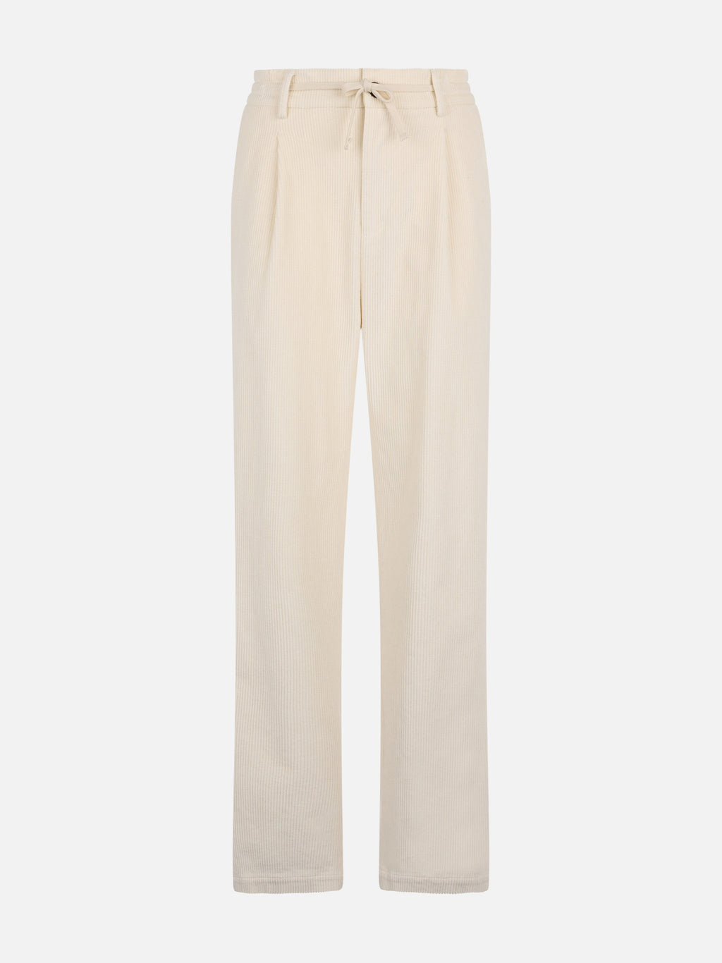 Pantaloni Fuji bianco ghiaccio in velluto a coste