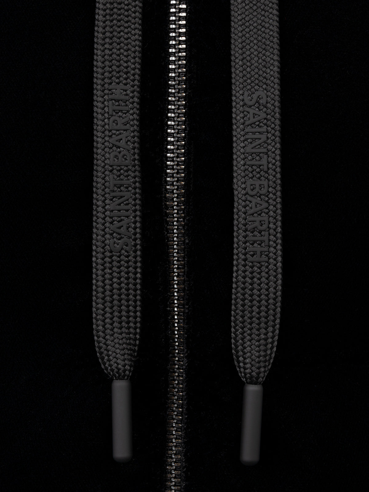 Piumino Geneve nero in velluto con cappuccio product image 6