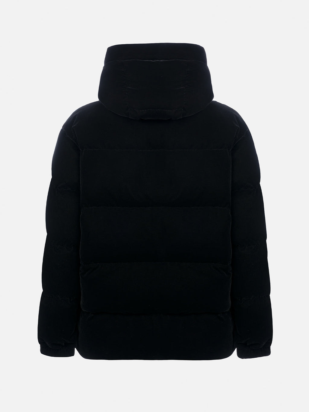 Piumino Geneve nero in velluto con cappuccio product image 5