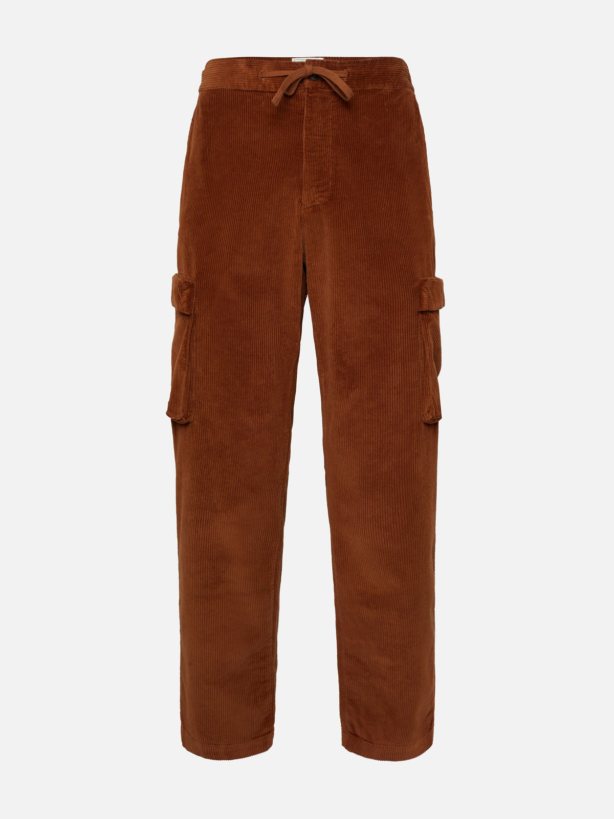 Pantaloni cargo Goldeck cammello in velluto a coste