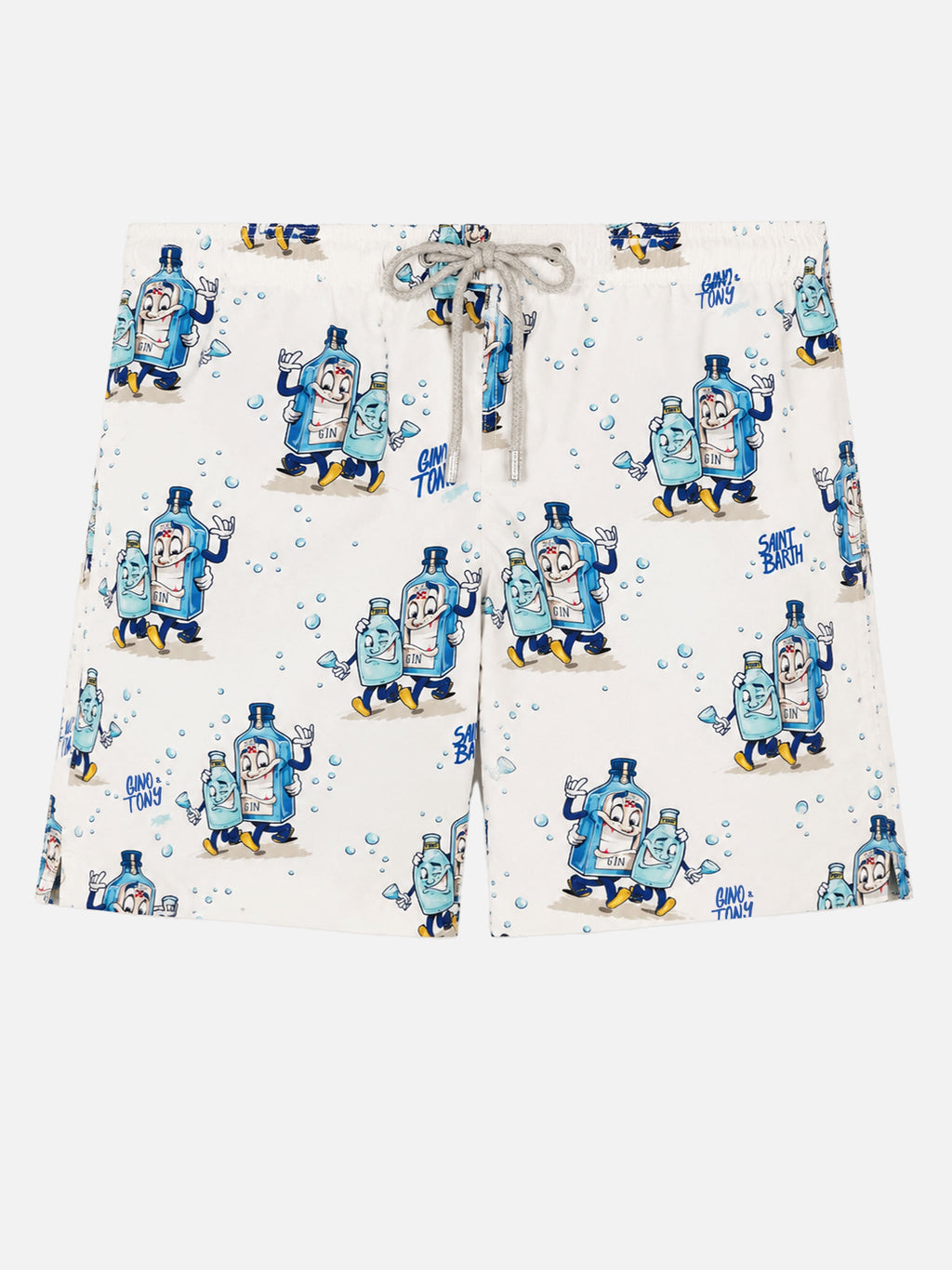 Costume mare Gustavia bianco con stampa gin tonic | Special Edition