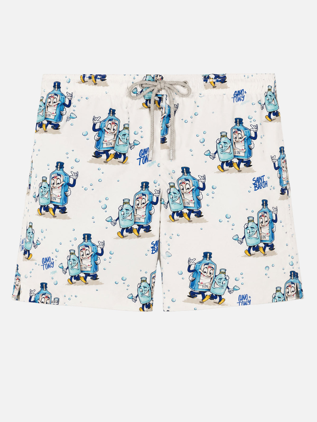 Costume mare Gustavia bianco con stampa gin tonic | Special Edition