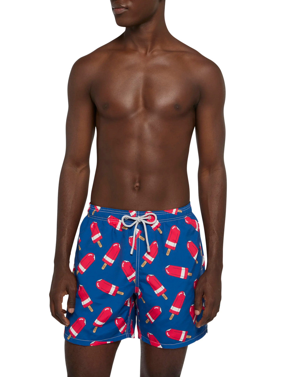 Costume mare Gustavia blu navy con stampa gelato Fior di Fragola | Special Edition
