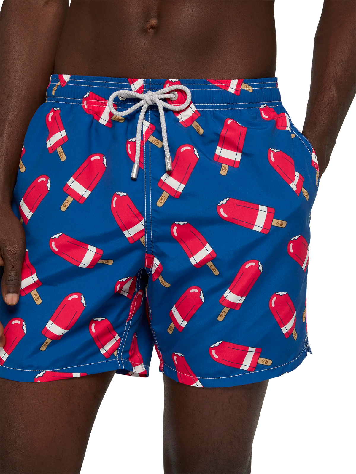 Costume mare Gustavia blu navy con stampa gelato Fior di Fragola | Special Edition