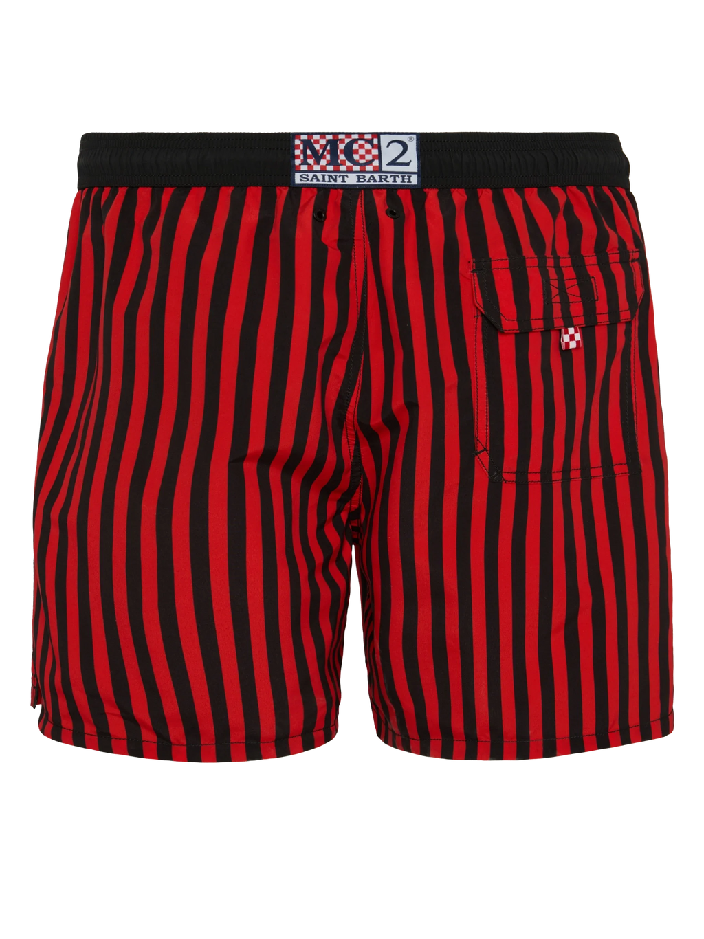 Costume mare Gustavia rosso con righe rossonere | Special Edition