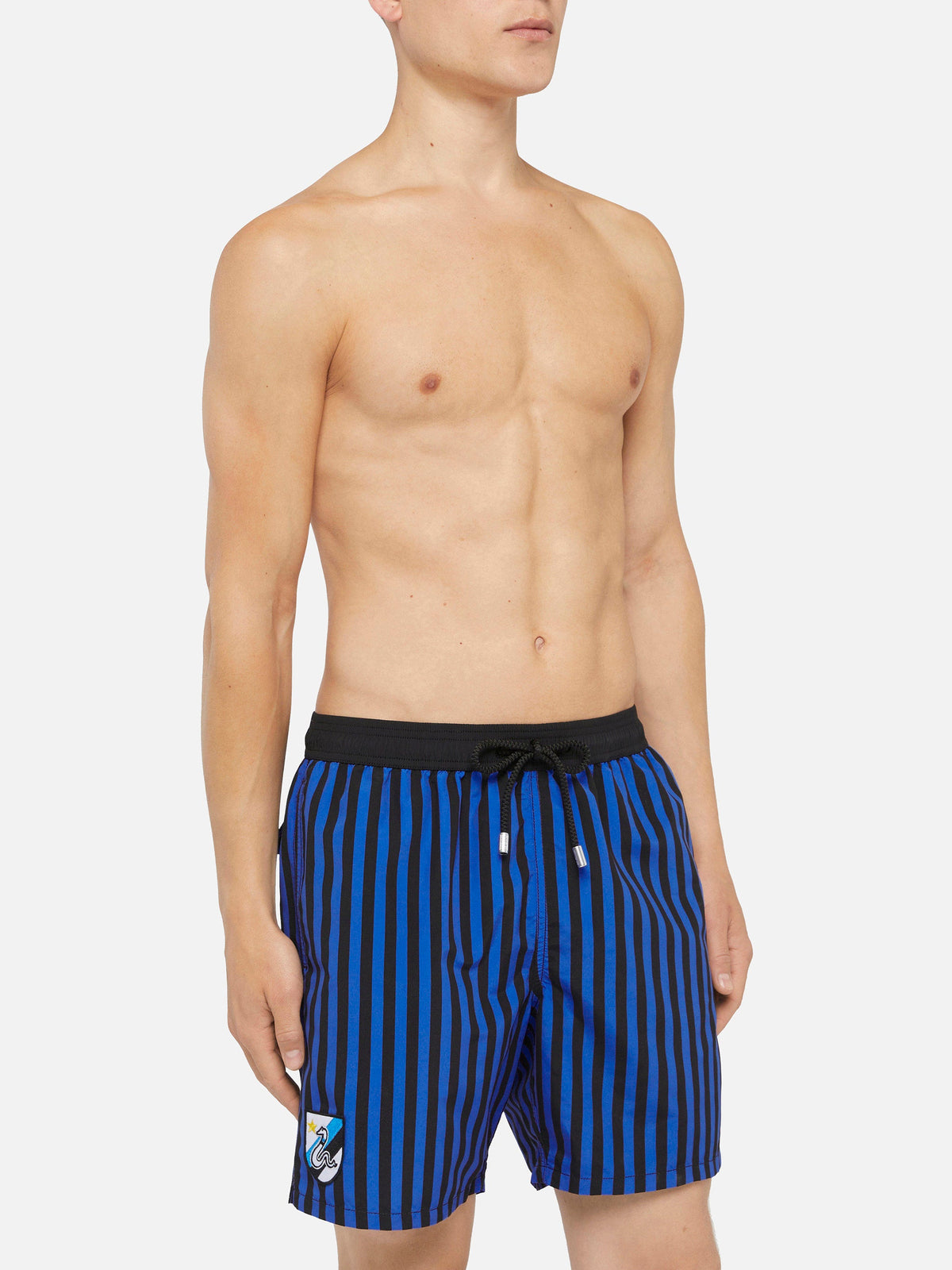 Costume mare Gustavia blu navy con righe Inter | Special Edition