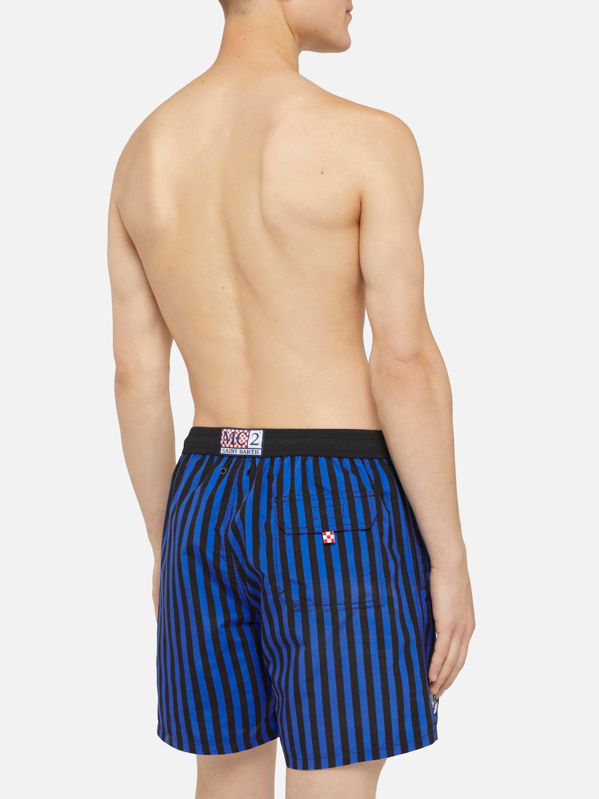 Costume mare Gustavia blu navy con righe Inter | Special Edition