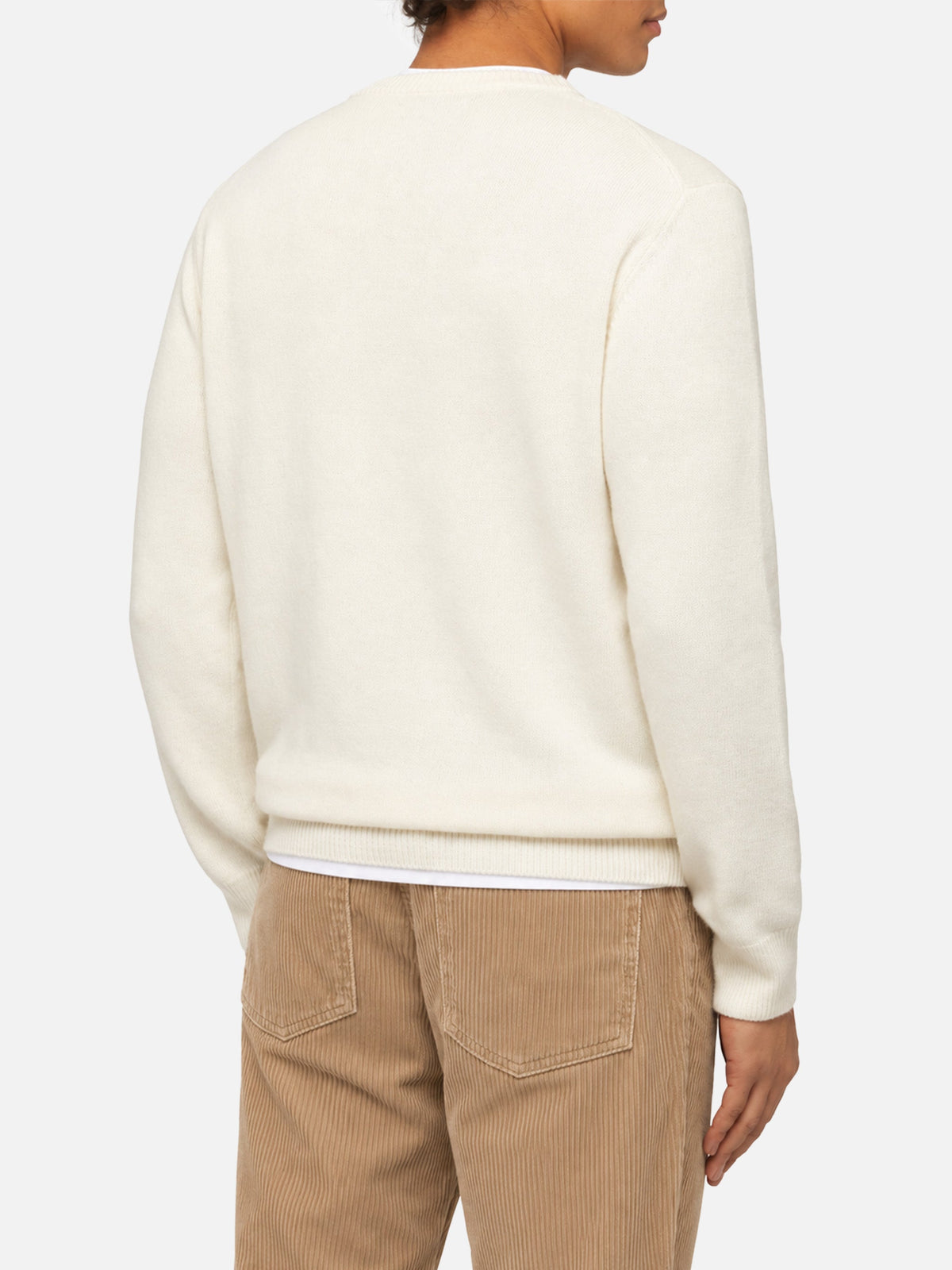 Maglione Heron bianco panna con jacquard Snoopy | Special Edition