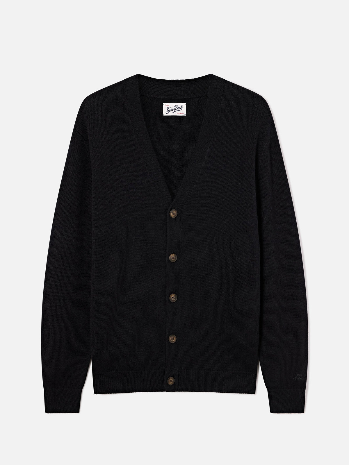 Cardigan Herrison nero in lana