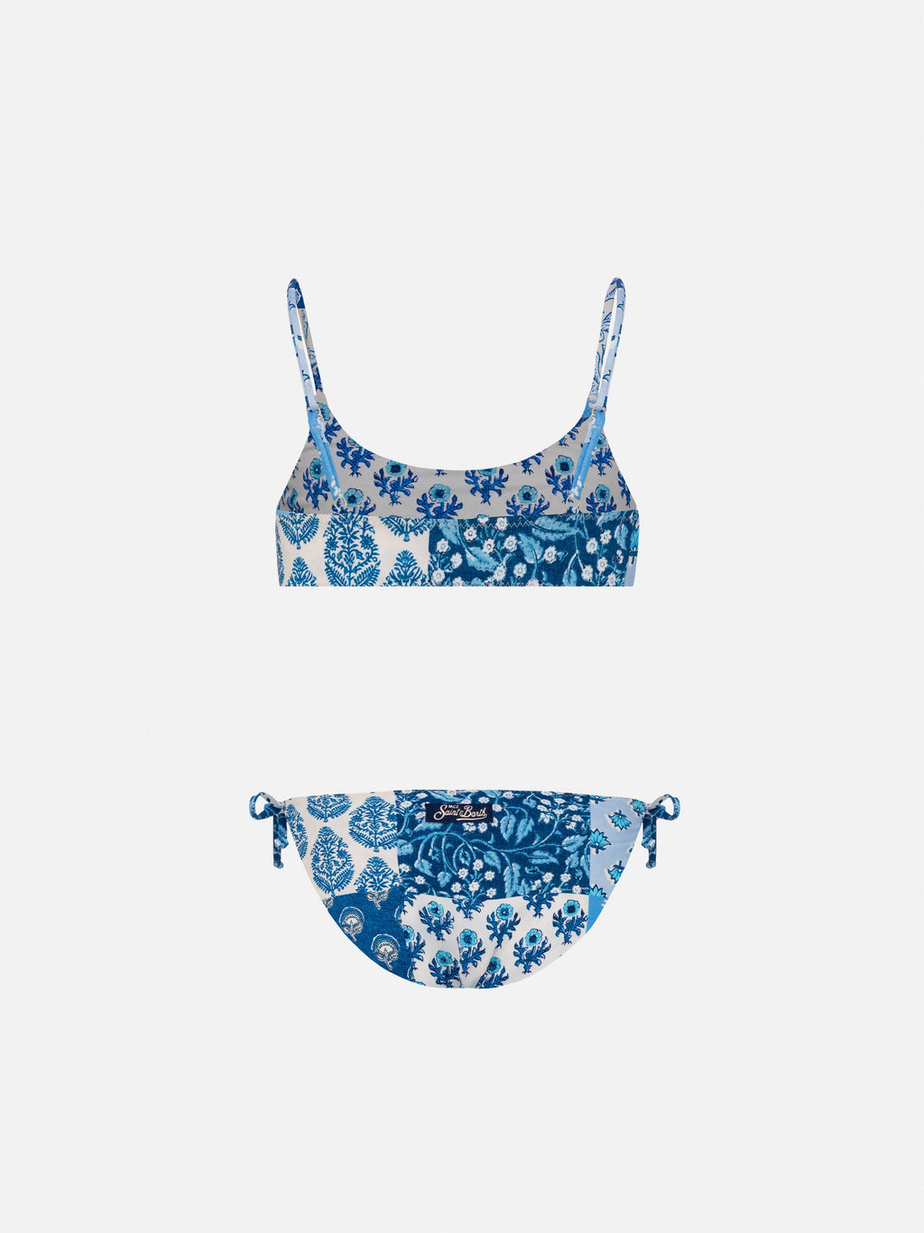 Bikini reversibile Jaiden Double con stampa a patch di fiori