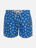 Costume mare Jean Lighting bluette con stampa aragoste