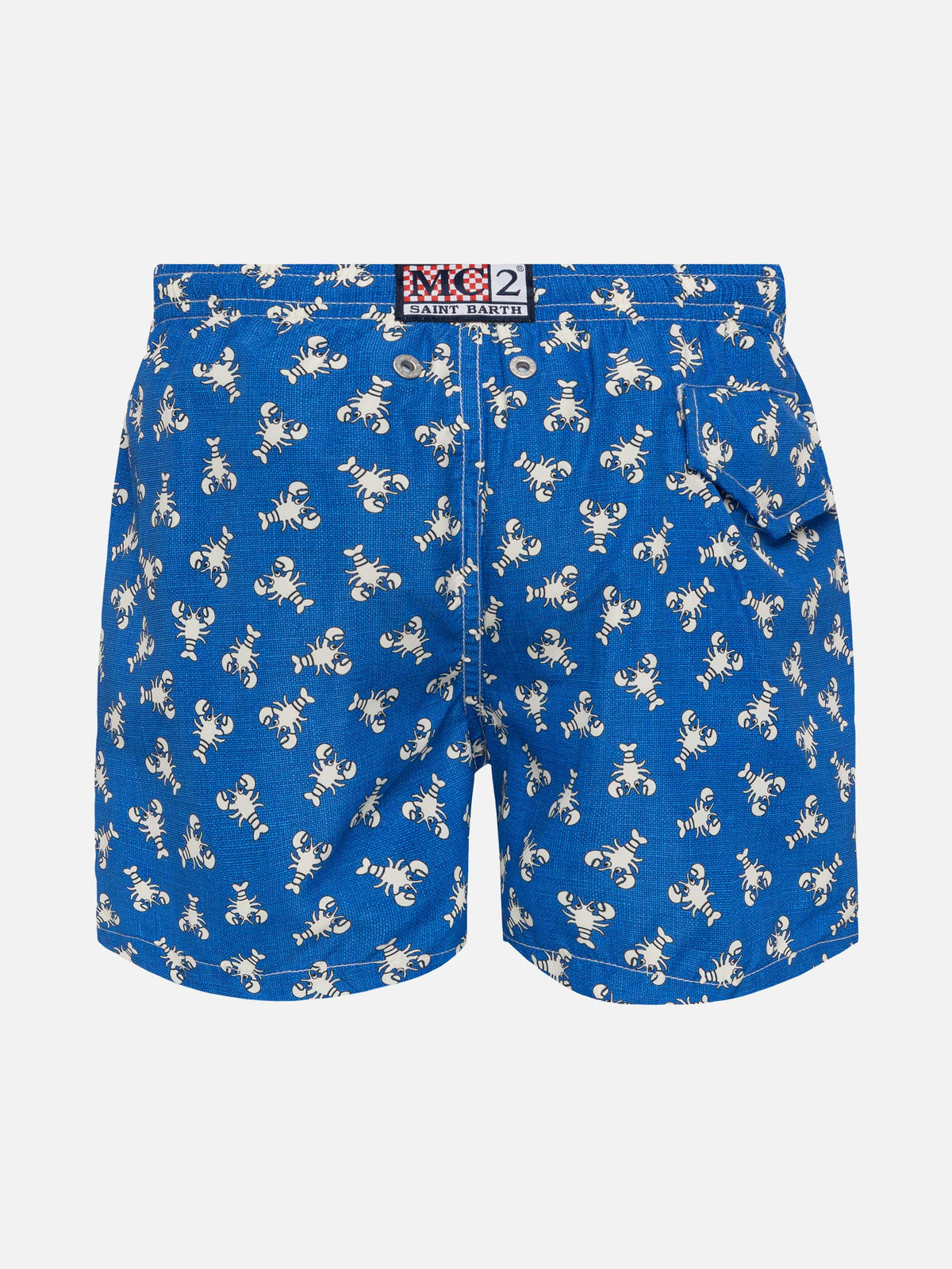 Costume mare Jean Lighting bluette con stampa aragoste