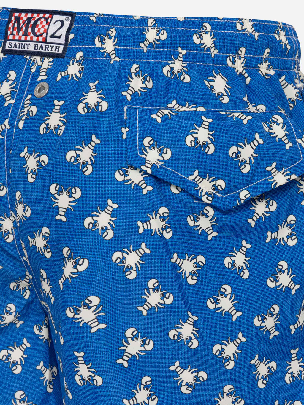 Costume mare Jean Lighting bluette con stampa aragoste