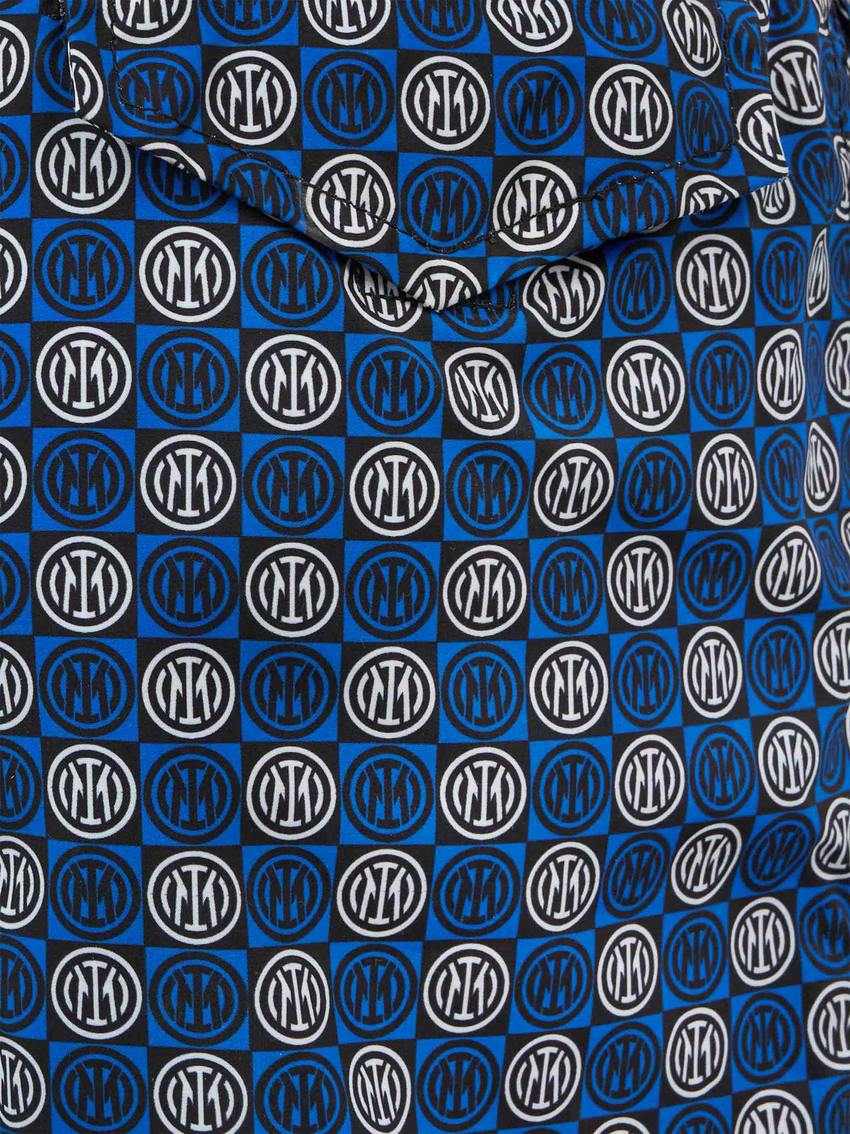 Costume mare Jean Lighting bluette e nero con stampa logo Inter | Special Edition