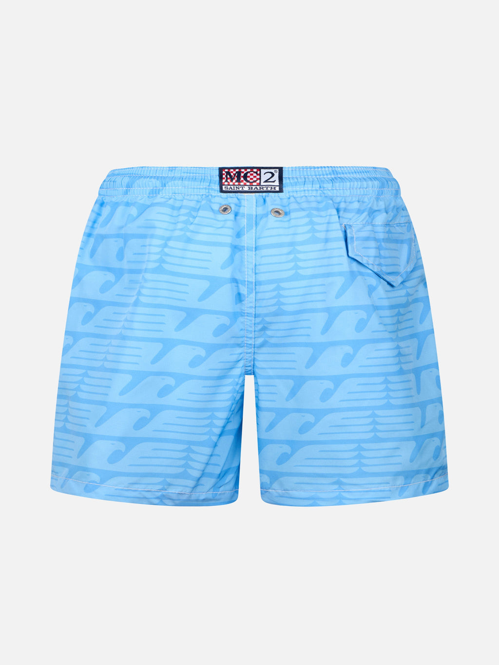 Costume mare Jean Lighting azzurro con stampa logo Lazio | Special Edition