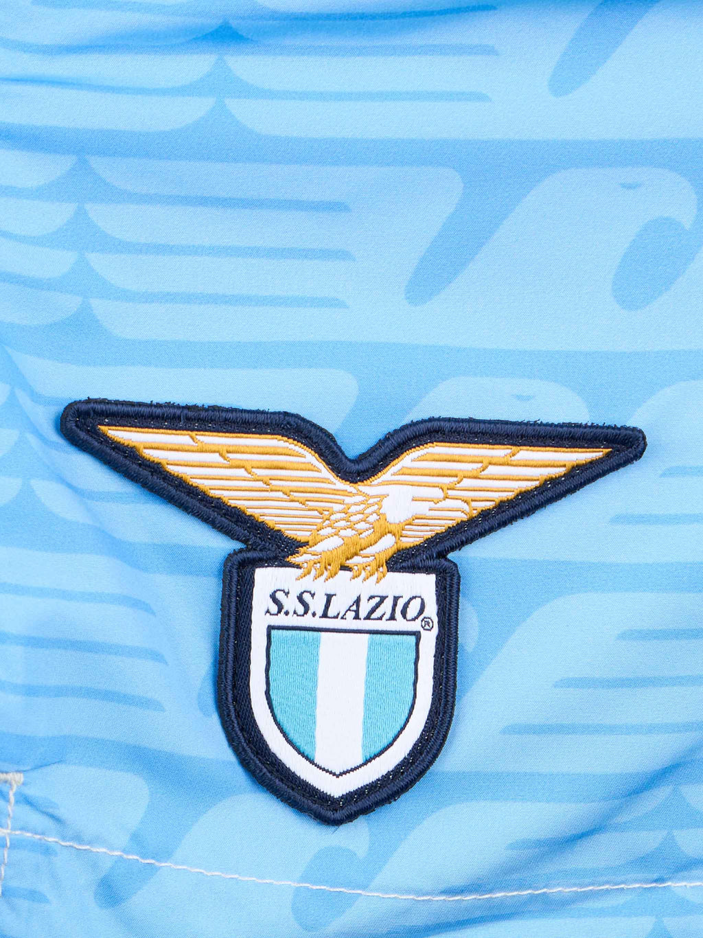 Costume mare Jean Lighting azzurro con stampa logo Lazio | Special Edition