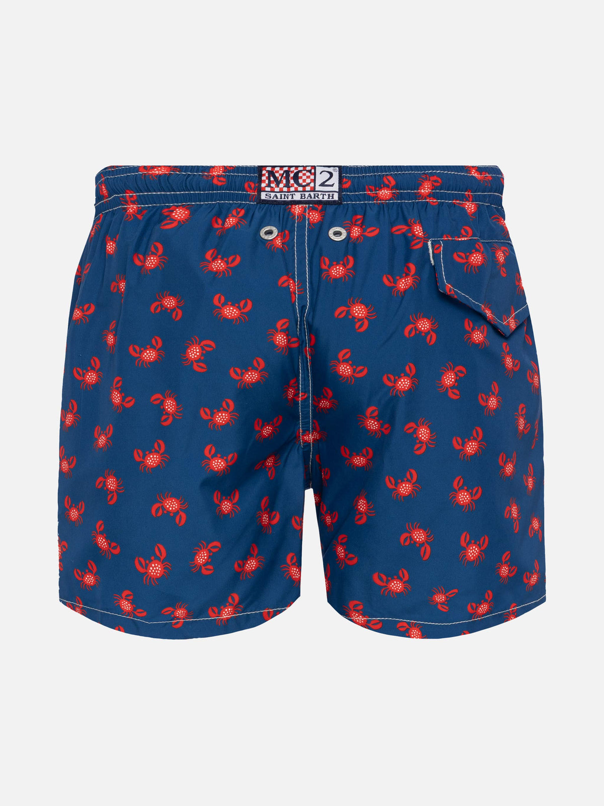 Costume mare Jean Lighting blu navy con stampa granchi