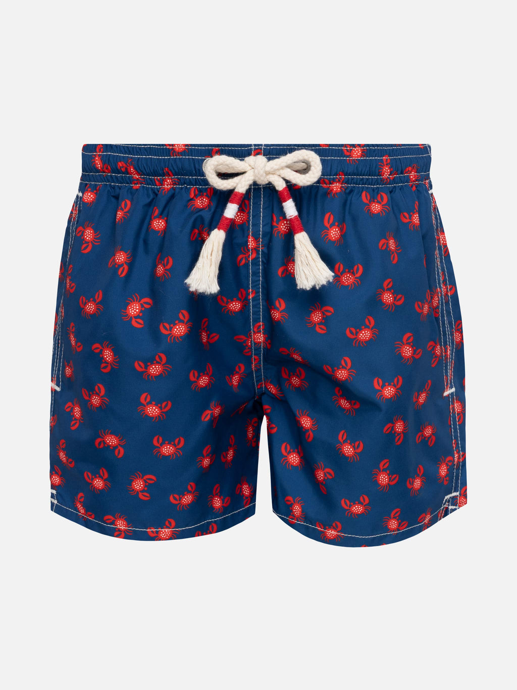 Costume mare Jean Lighting blu navy con stampa granchi