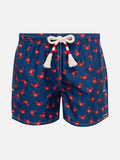 Costume mare Jean Lighting blu navy con stampa granchi
