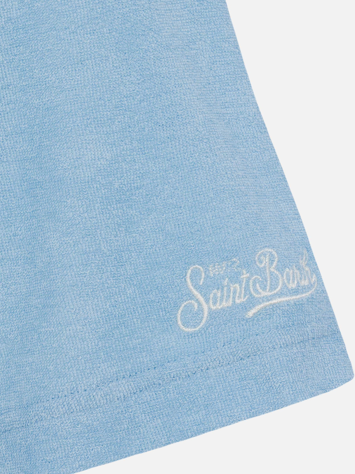 Polo Jeremy azzurra in spugna con ricamo logo product image 7