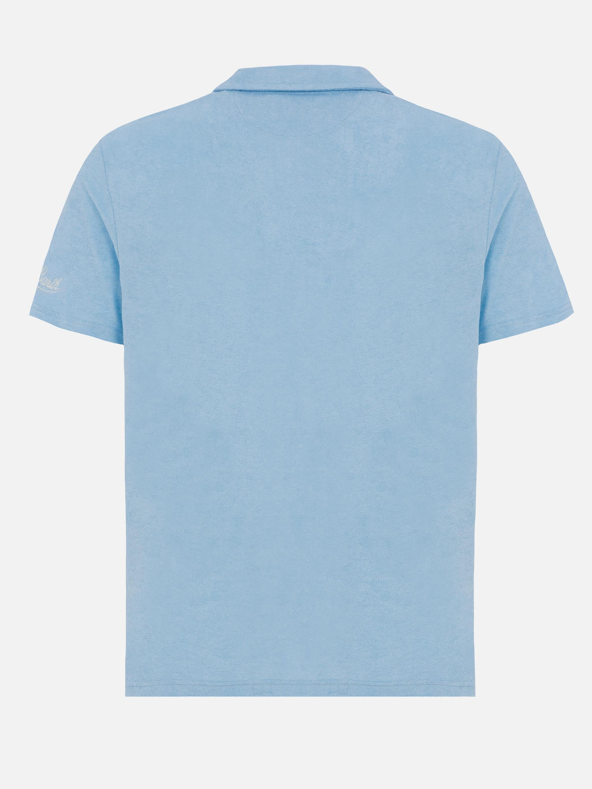 Polo Jeremy azzurra in spugna con ricamo logo product image 6