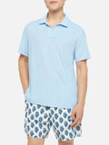 Polo Jeremy azzurra in spugna con ricamo logo product image 1