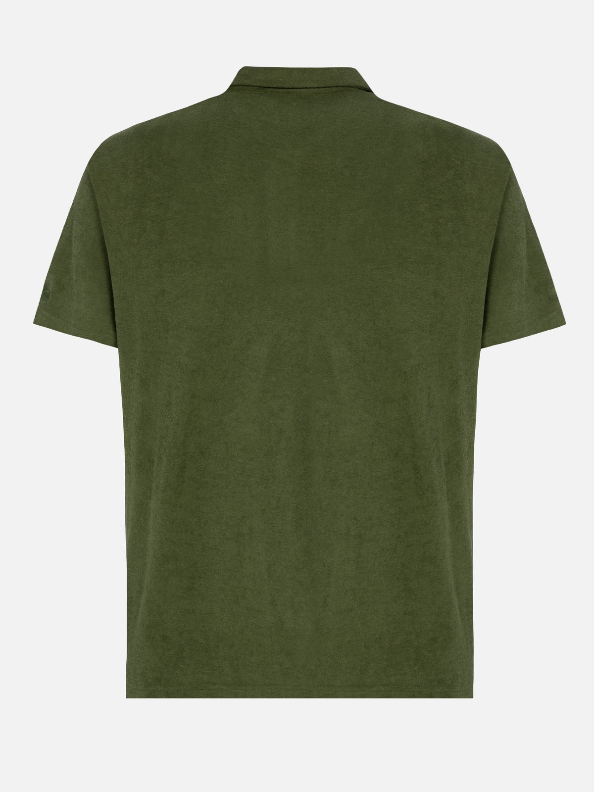 Polo Jeremy verde militare in spugna product image 5