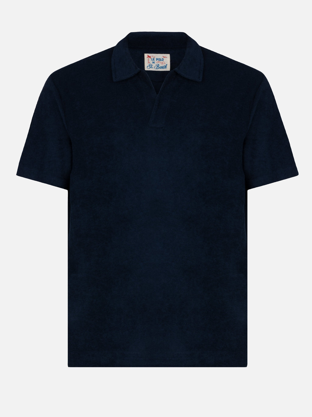 Polo Jeremy blu navy in spugna con ricamo logo product image 4