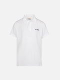 Polo Jeremy Jr bianca in spugna product image 1