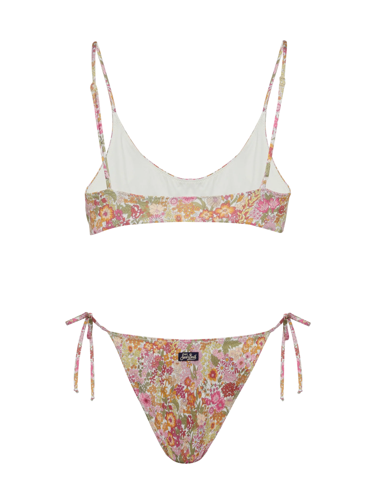 Bikini bralette Judy Virgo verde con stampa floreale Margaret Annie | Made with Liberty Fabric