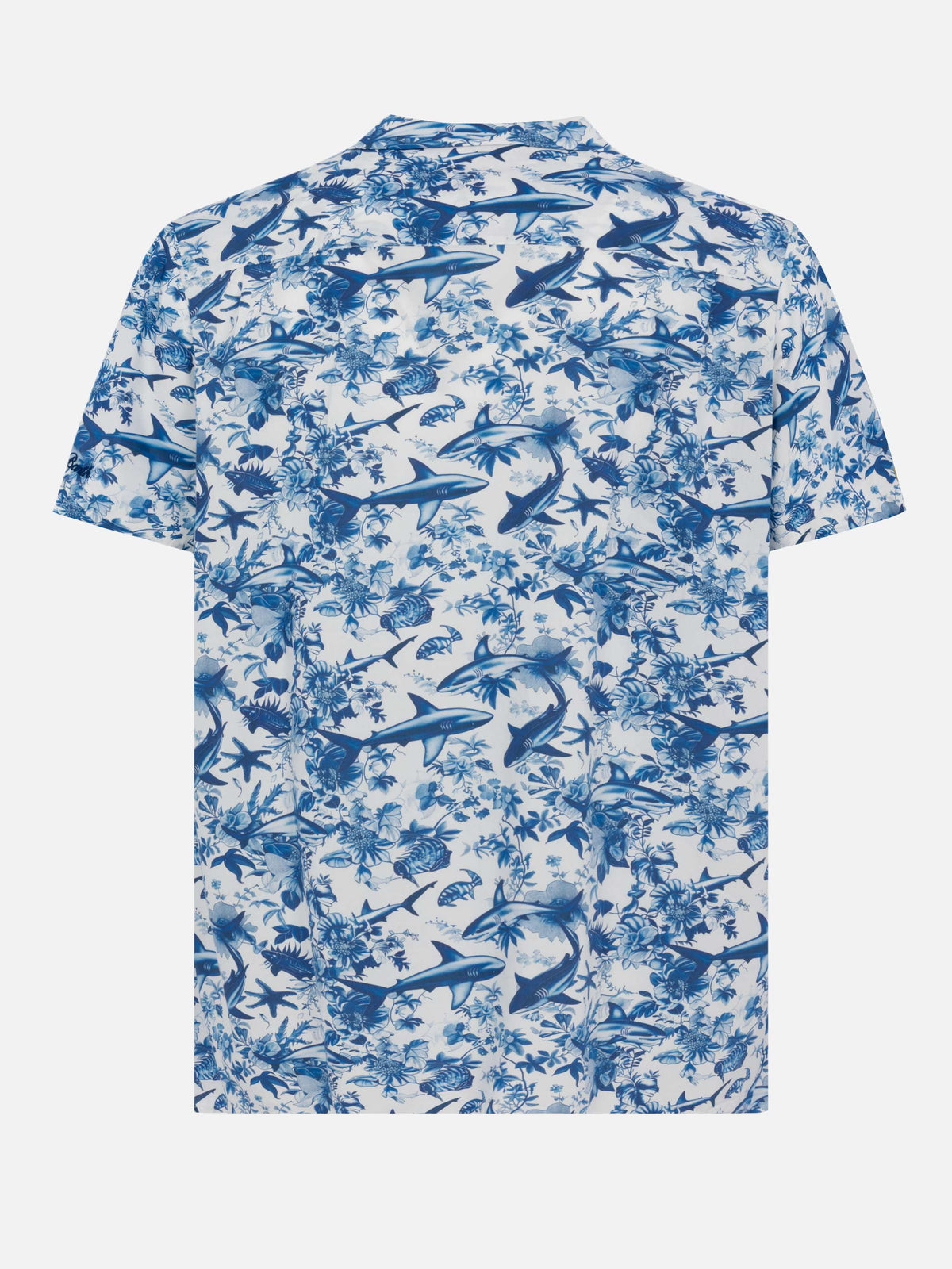 Camicia Kalea bianca in cotone con stampa toile squali product image 5