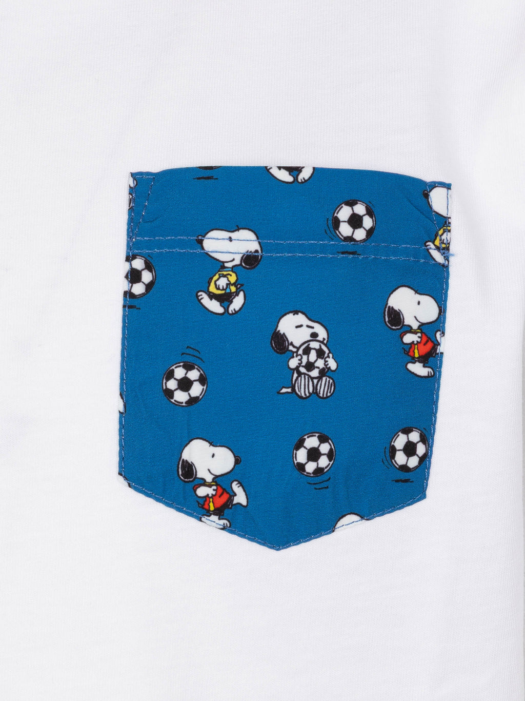 T-shirt Kea bianca con taschino Snoopy calciatore | Special product image 3
