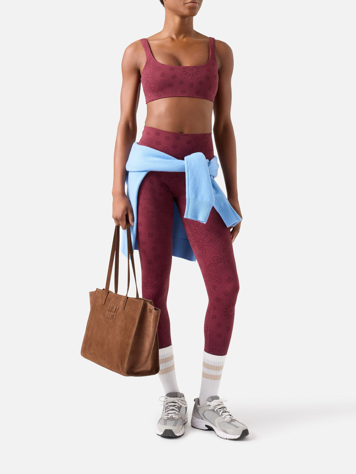 Top fitness Kassie con stampa bandana