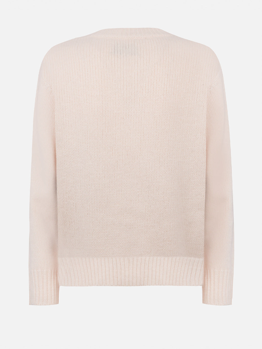 Maglione Kyla bianco panna con jacquard Courma