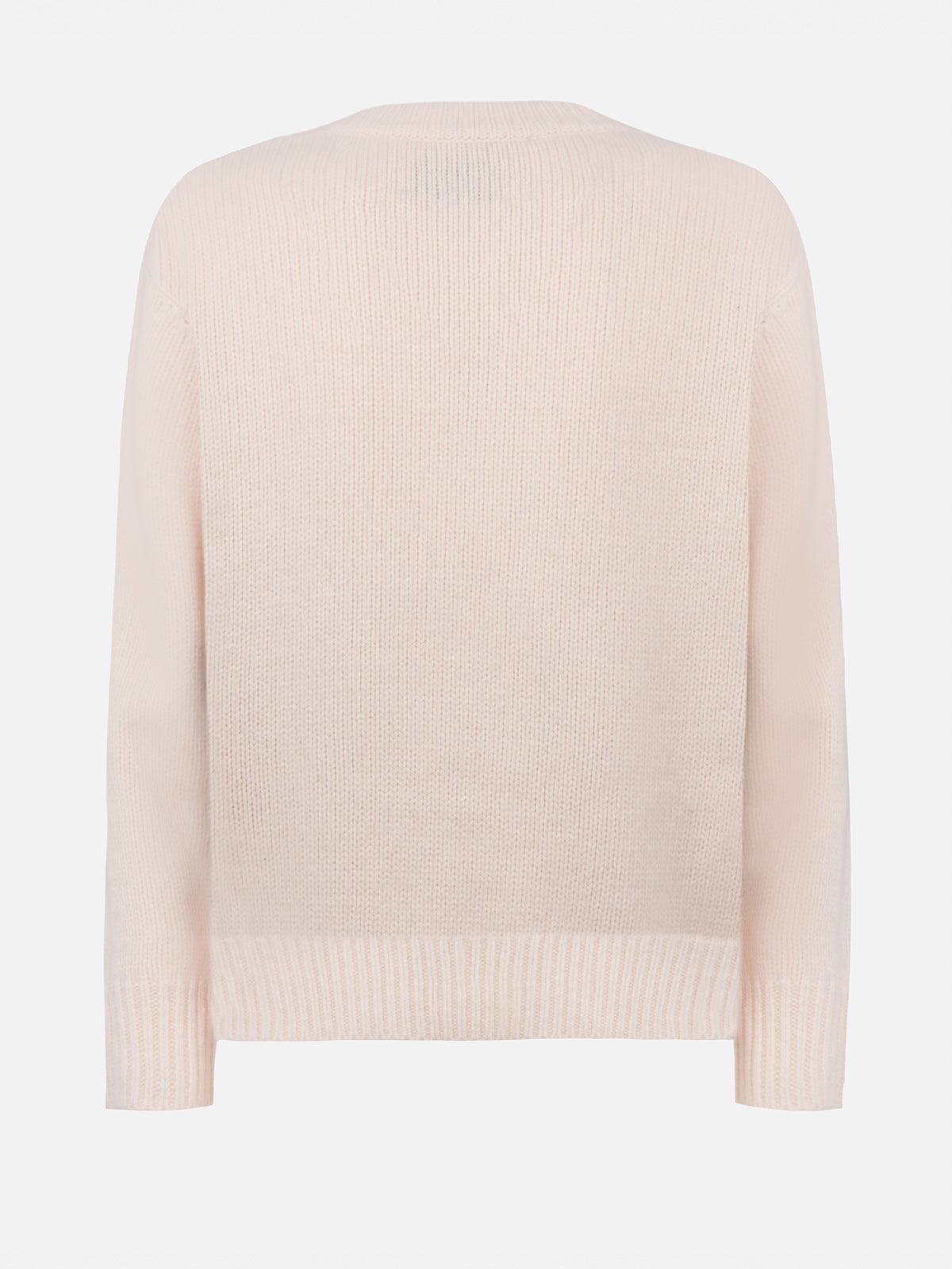 Maglione Kyla bianco panna con jacquard Courma