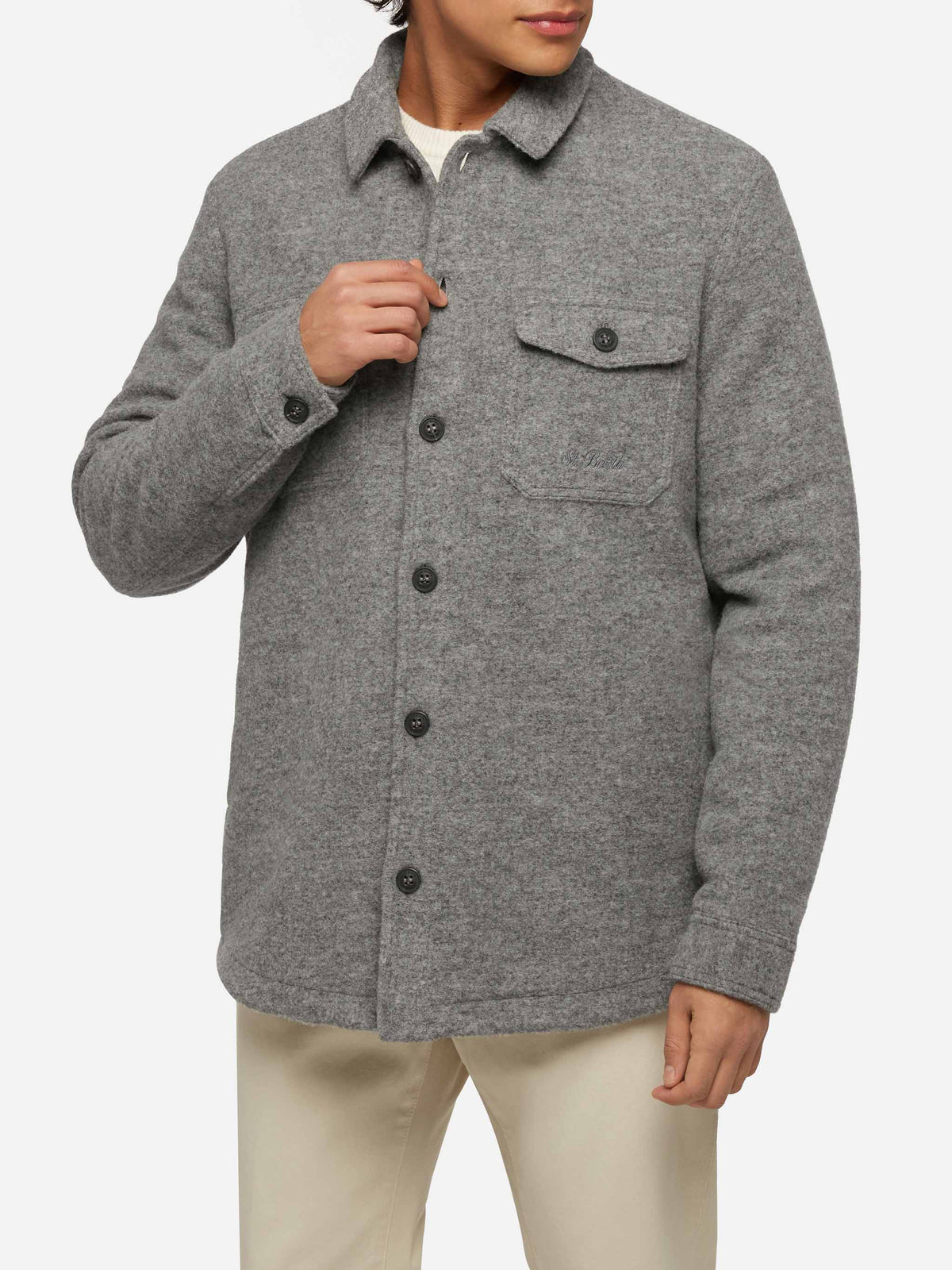 Sovracamicia Landeck grigio melange