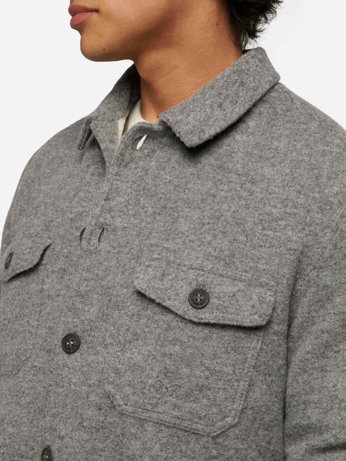 Sovracamicia Landeck grigio melange
