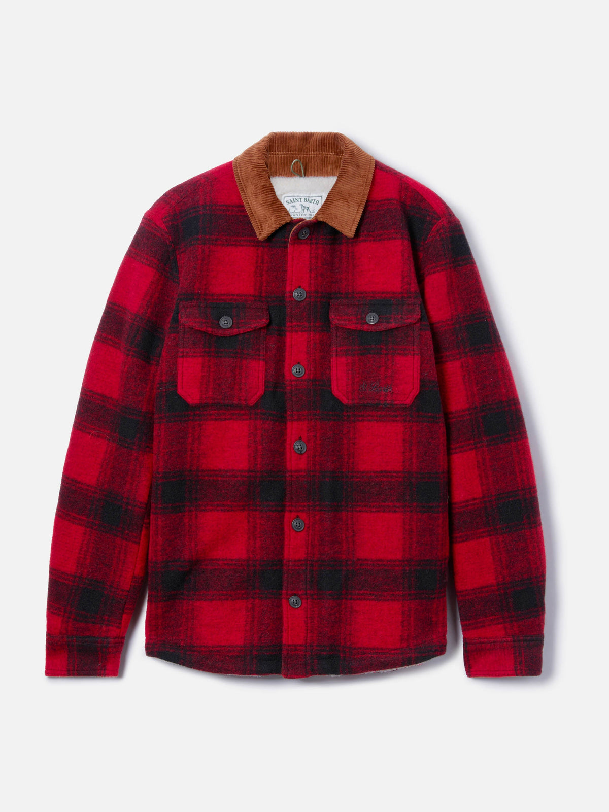 Sovracamicia Landeck con motivo tartan
