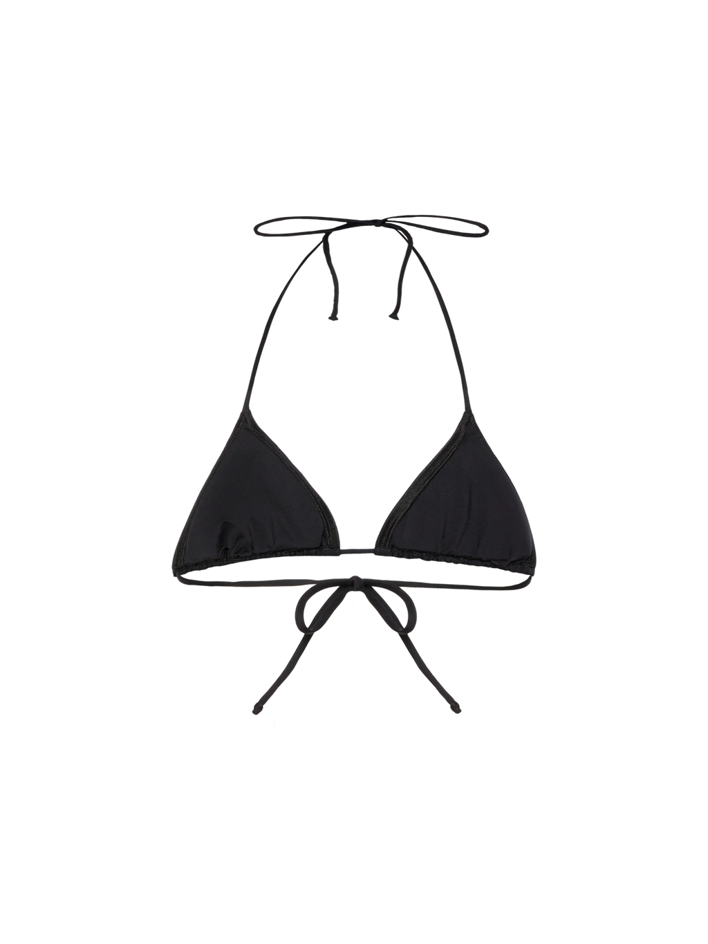 Top bikini a triangolo Leah nero