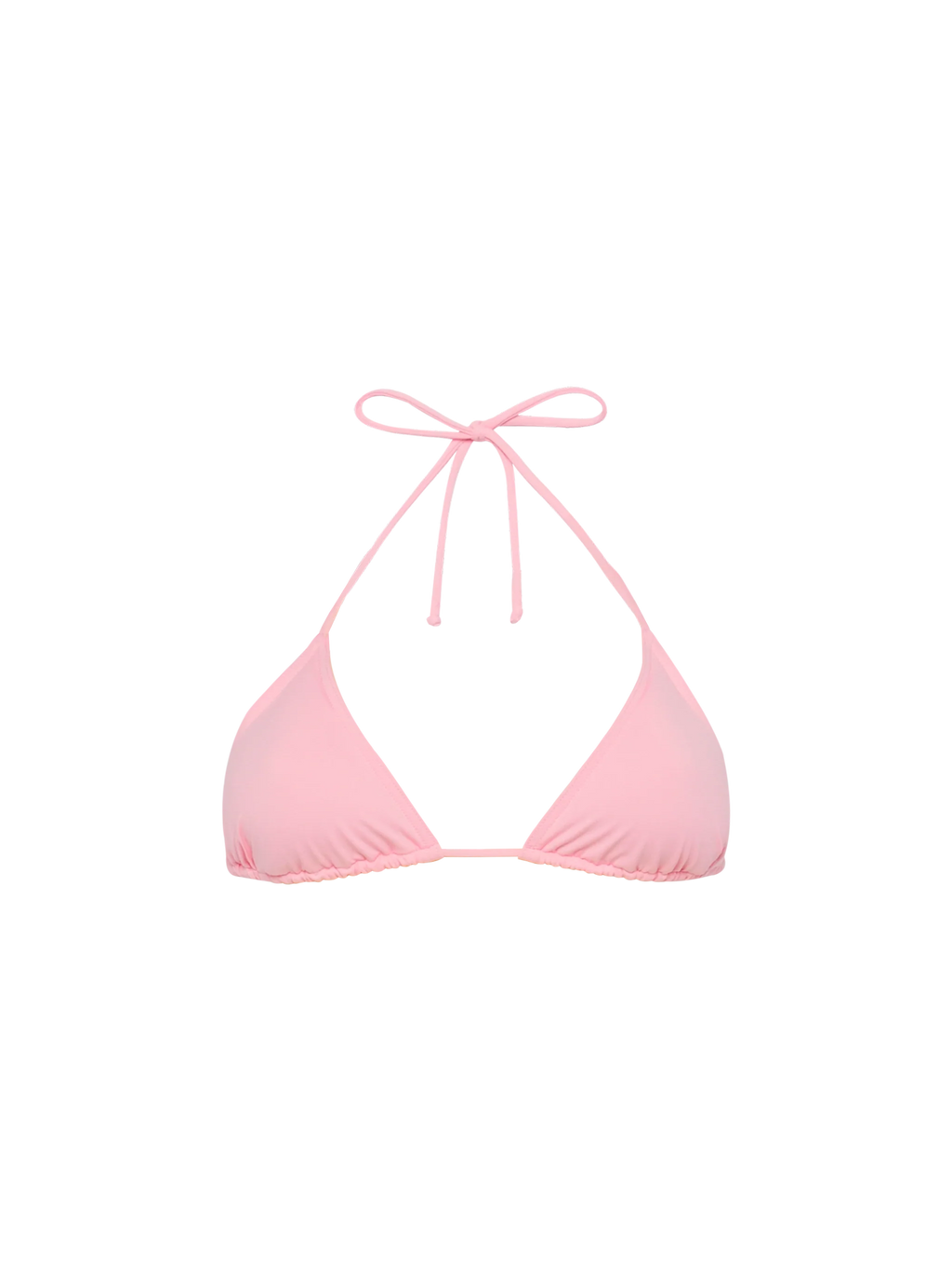 Top bikini a triangolo Leah rosa