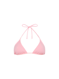 Top bikini a triangolo Leah rosa