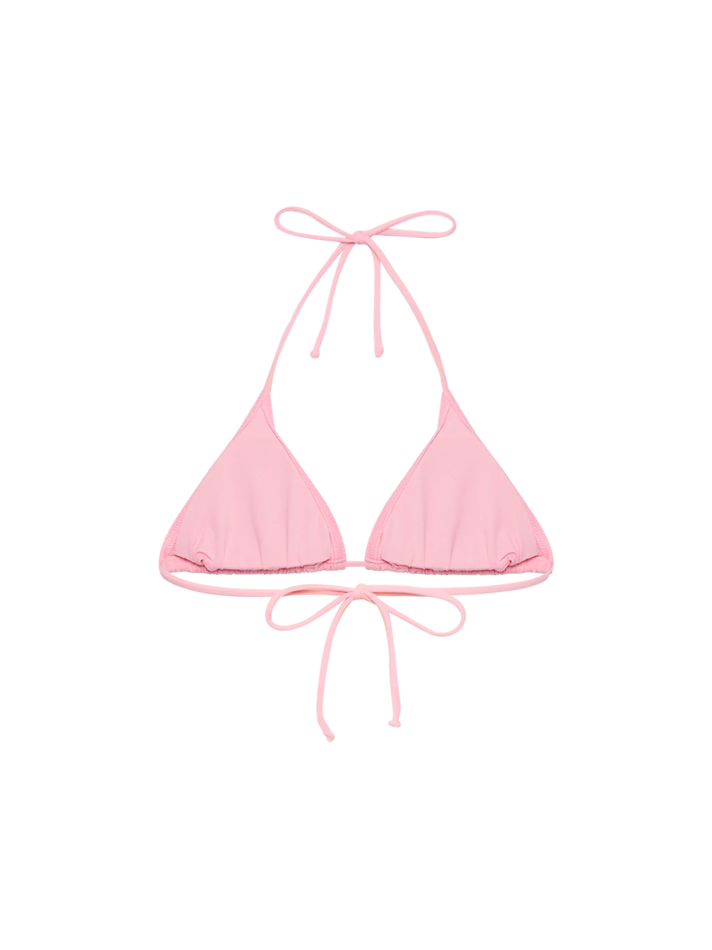 Top bikini a triangolo Leah rosa