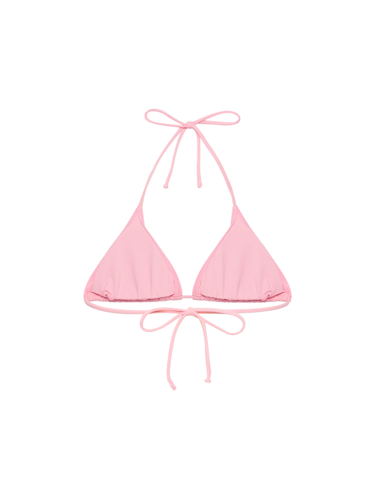 Top bikini a triangolo Leah rosa