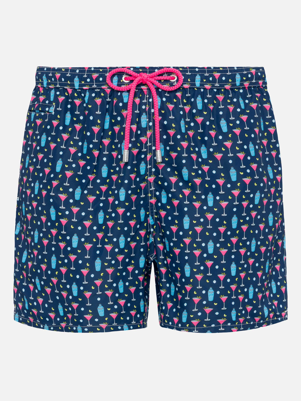 Costume mare Lighting Micro Fantasy blu navy con stampa cocktail
