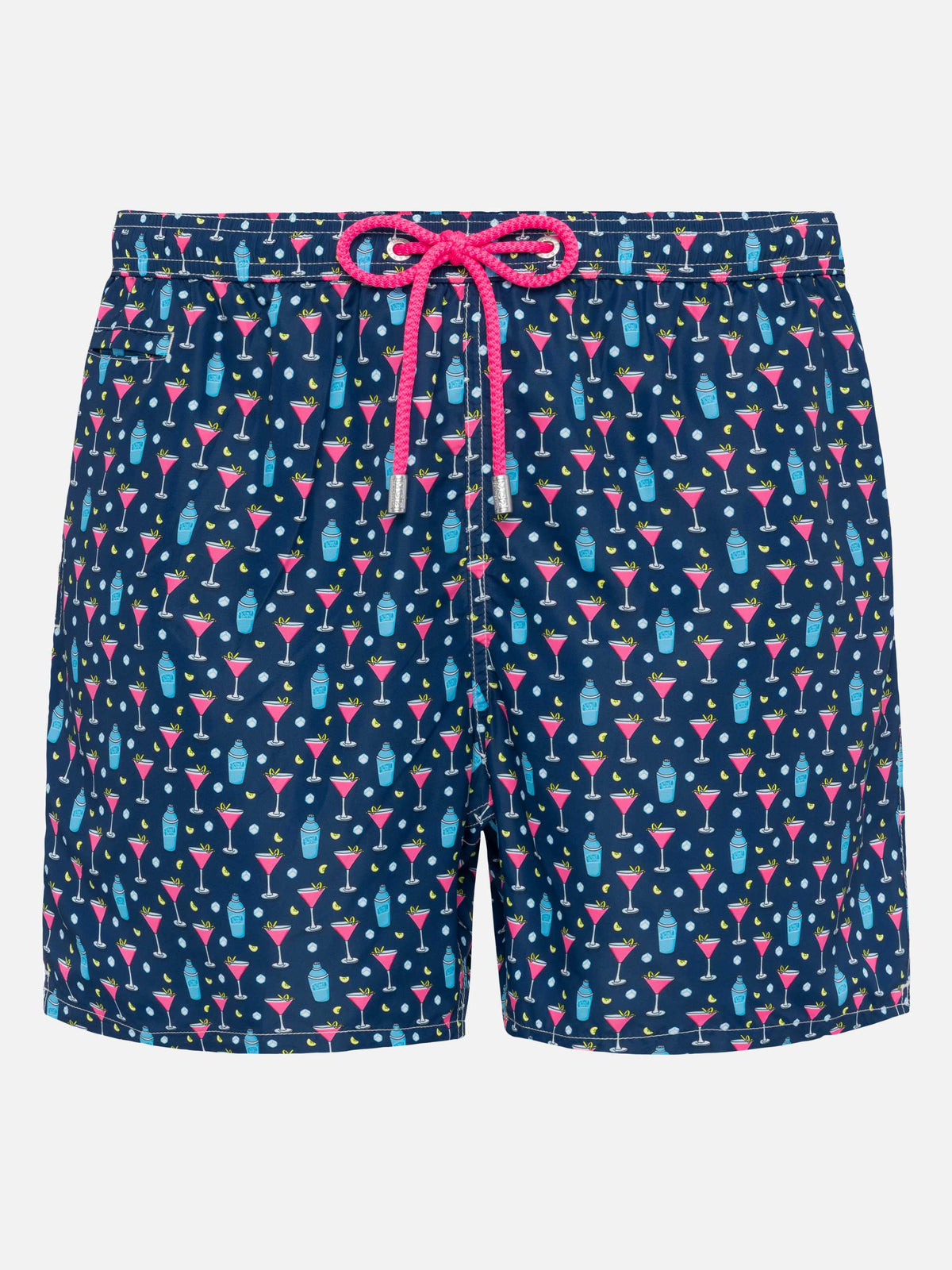 Costume mare Lighting Micro Fantasy blu navy con stampa cocktail