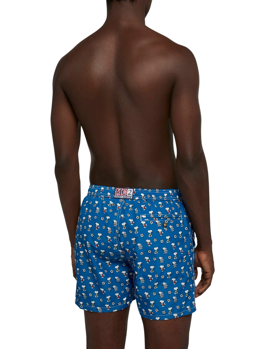 Costume mare Lighting Micro Fantasy blu navy con stampa Snoopy calciatore | Special Edition