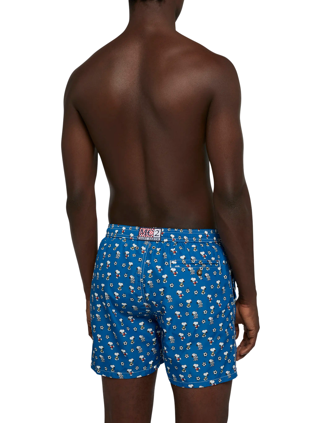 Costume mare Lighting Micro Fantasy blu navy con stampa Snoopy calciatore | Special Edition